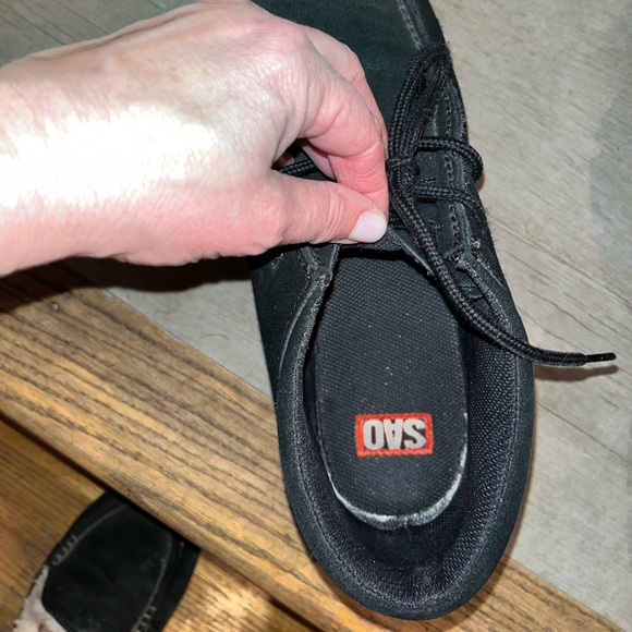 SAO Stacy Adams black suede shoes size 12M - Picture 9 of 10